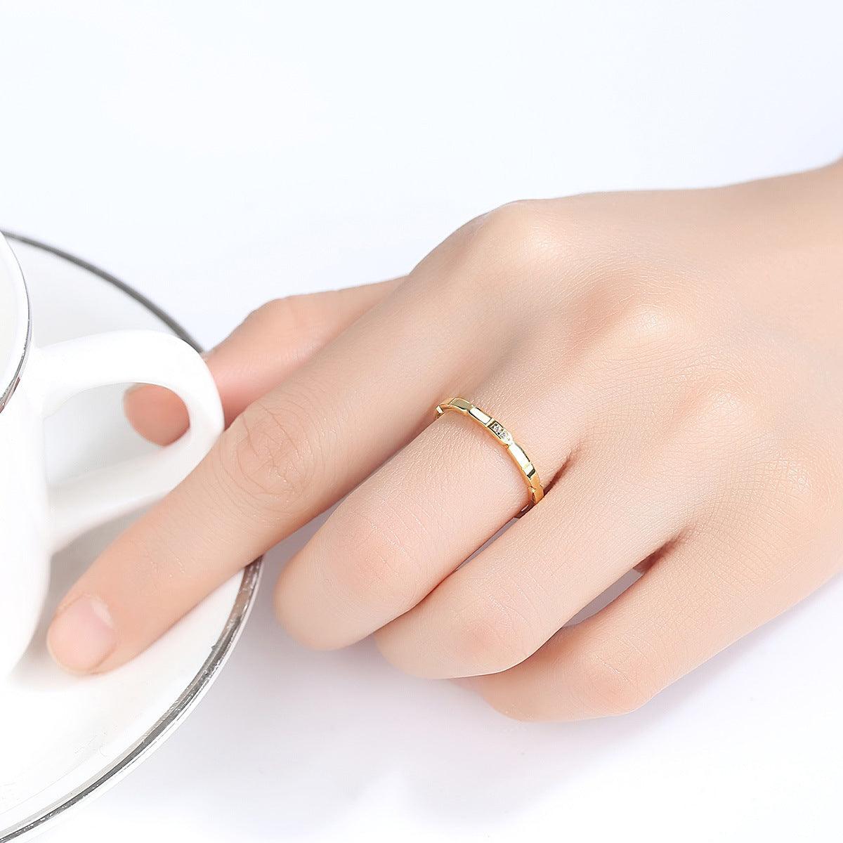 Korean Fashion Silver Jewelry Made Of Round Zircon - Nioor