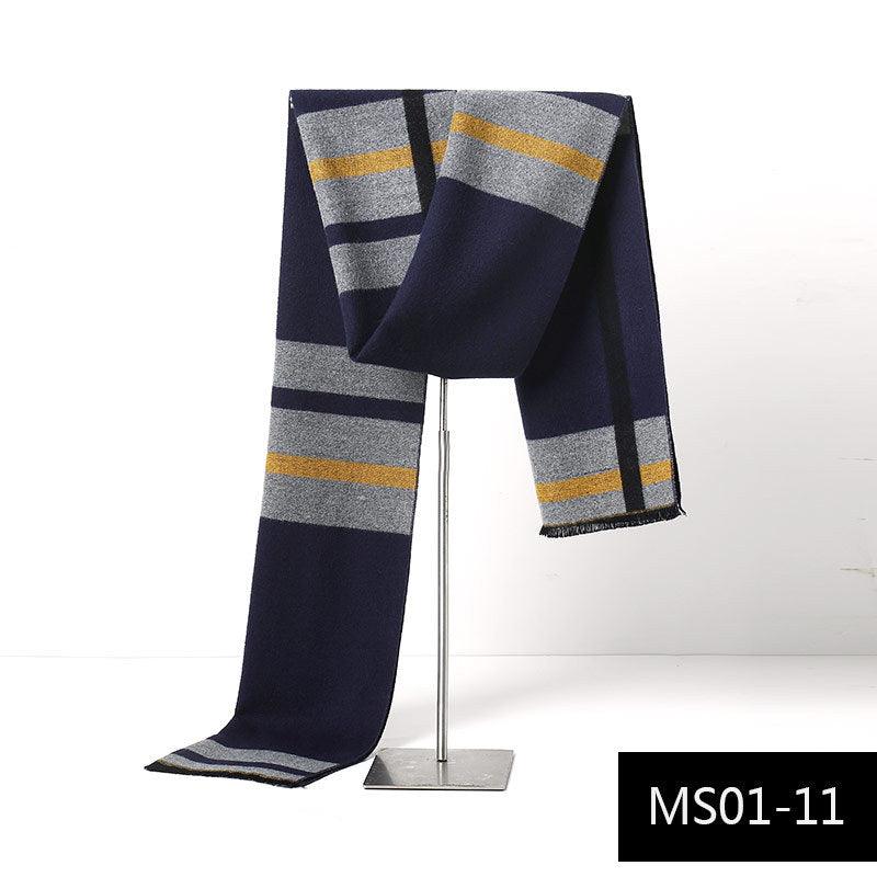 Men's Autumn And Winter Cashmere Warm Scarf - Nioor