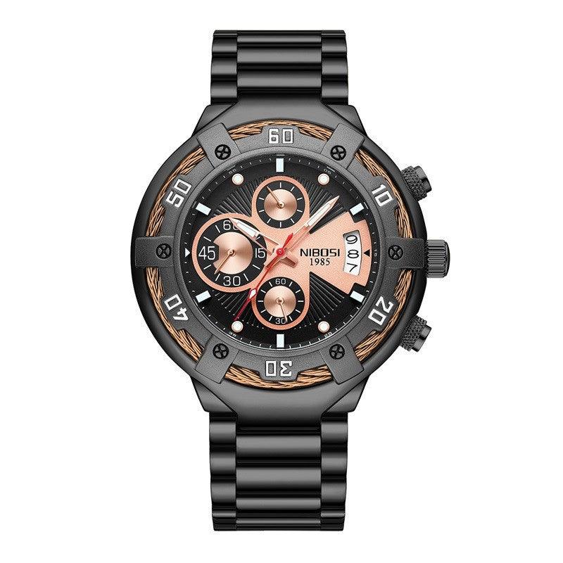 New Multi-functional Men's Watch Fashion Business Quartz Watch - Nioor