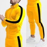 Men's Fashion Personalized Color Matching Hooded Sports Suit - Nioor