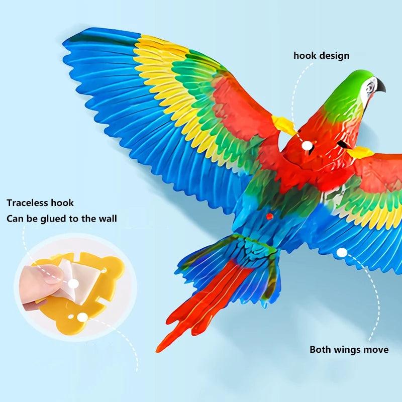 Simulation Bird Cat Interactive Pet Toys Hanging Eagle Flying Teasering Play Kitten Dog Toys Animals Cat Accessories Supplies - Nioor