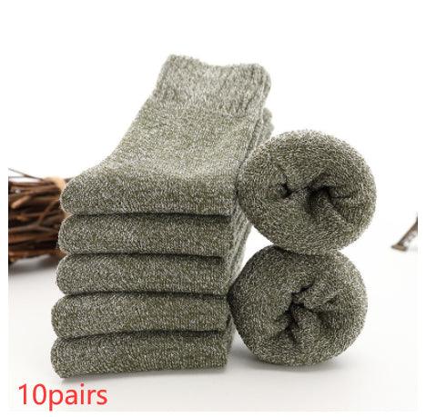 Tube Socks Thick Fleece-lined Warm Terry - Nioor