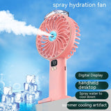 Spray Handheld Fan Digital Display Screen Charging Long Battery Life