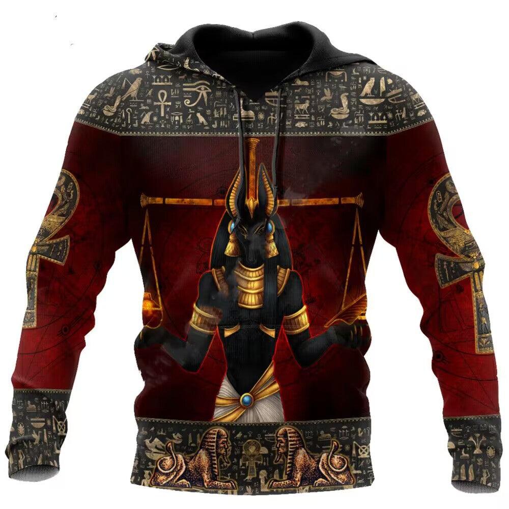 Spring And Autumn Fashion 3D Sweater Viking Warrior Printing - Nioor