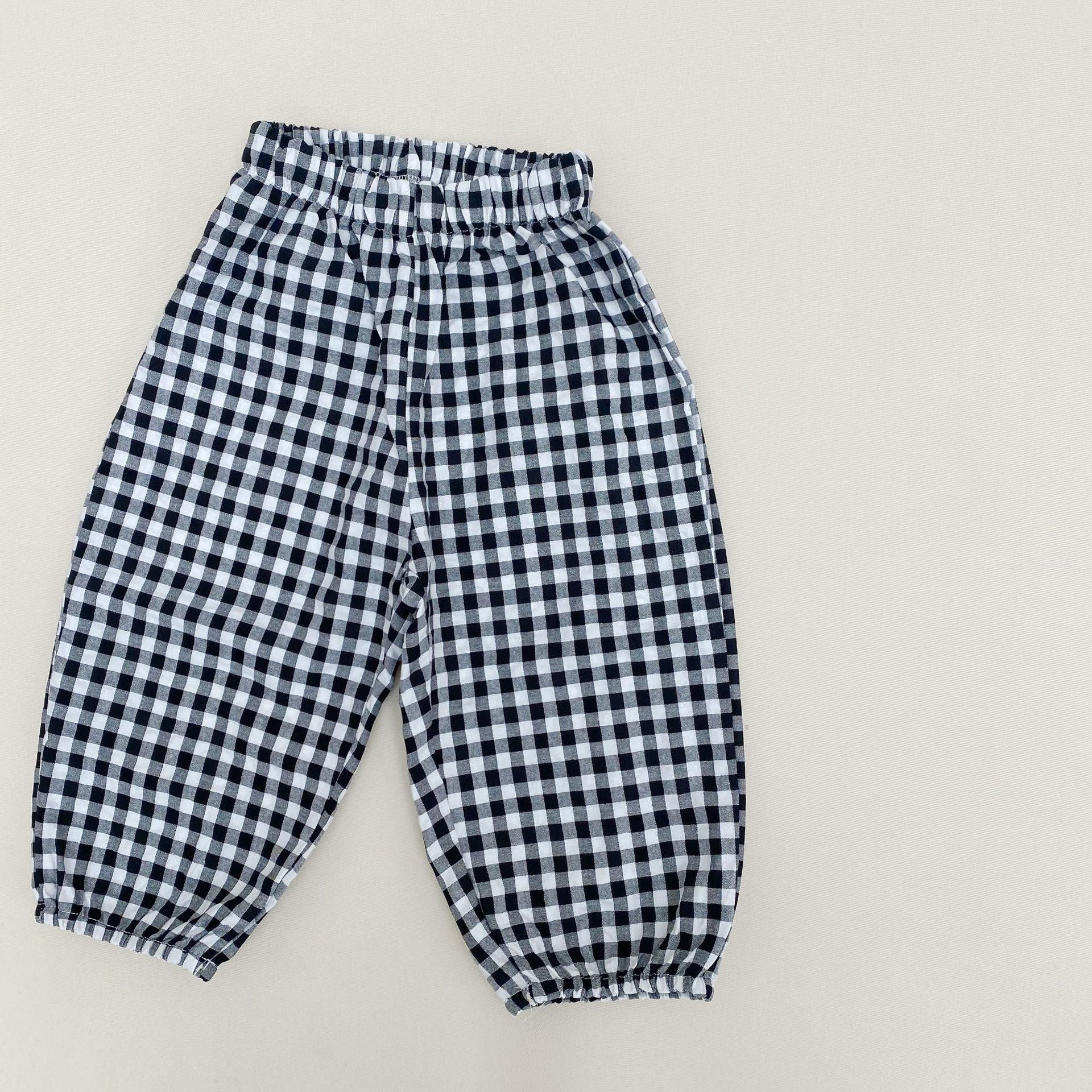 New Children's Anti - Mosquito Pants Plaid Casual Pants For Men