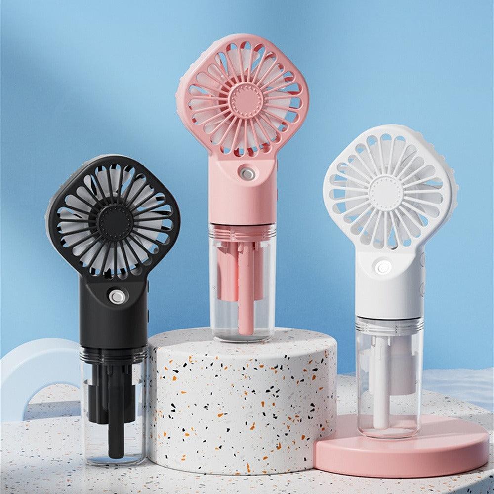 Strong Power Spray Humidification Small Fan Humidification Usb Charging Portable Fan Icy And Refreshing Fan Water Supplement - Nioor