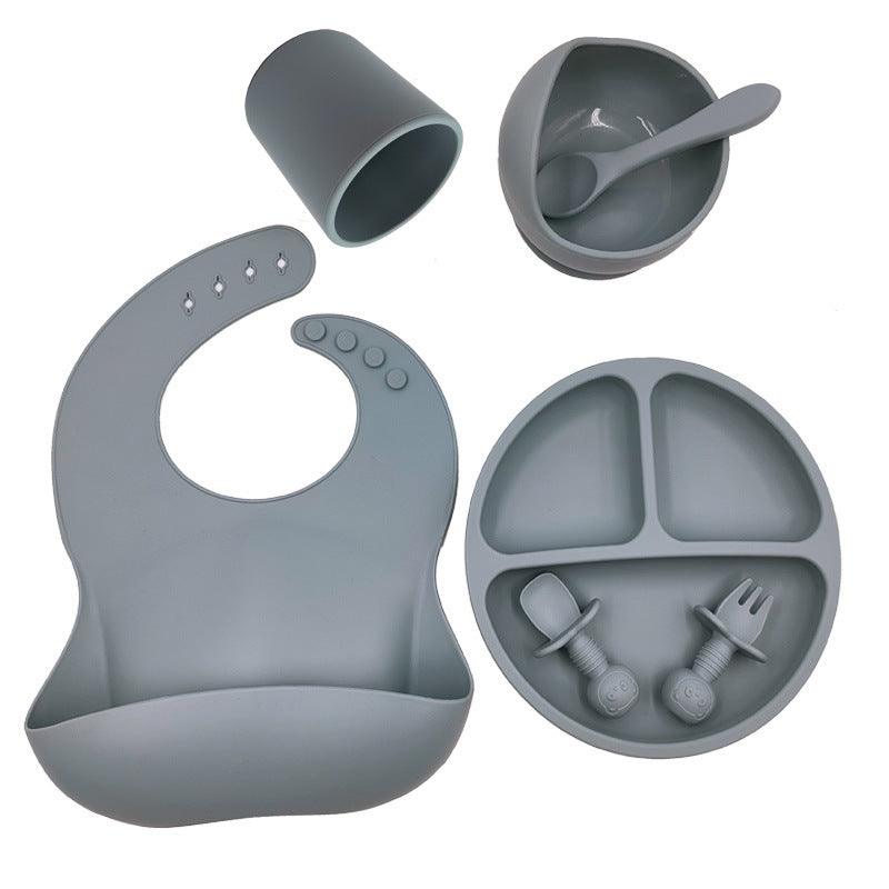 Baby Cutlery Set Silicone Bib Silicone Cup Spoon - Nioor