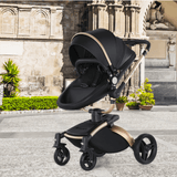 High Landscape Baby Stroller 360-degree Rotation 3-in-1 Basket Foldable - Nioor