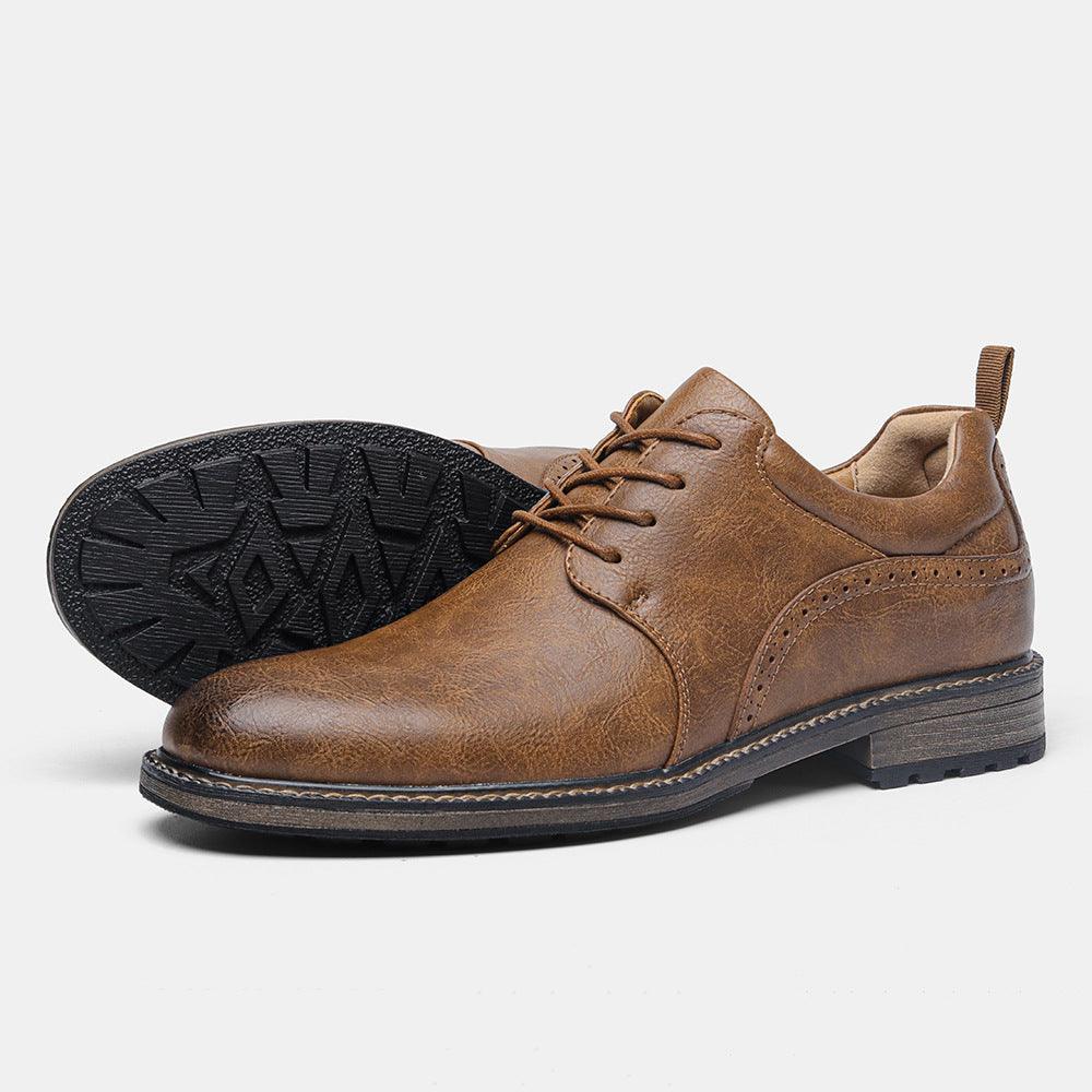 Men's Casual Comfortable And Minimalist Leather Shoes - Nioor