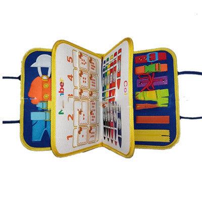 New Busy Book Children's Busy Board Dressing And Buttoning Learning Baby Early Education Preschool Sensory Learning Toy - Nioor