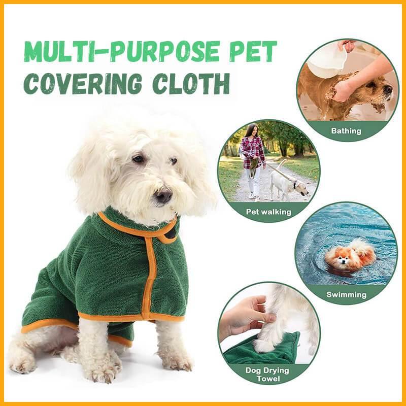 Absorbent Pet Bathrobe With Waist-wrapped Microfiber - Nioor