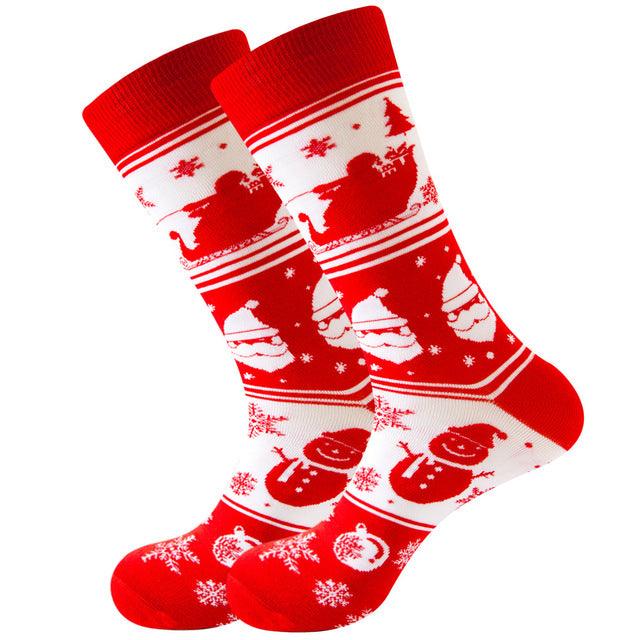 Cotton Stockings For Men With Christmas Theme - Nioor