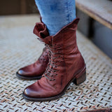 New Autumn And Winter High-heeled Thick-heeled Boots