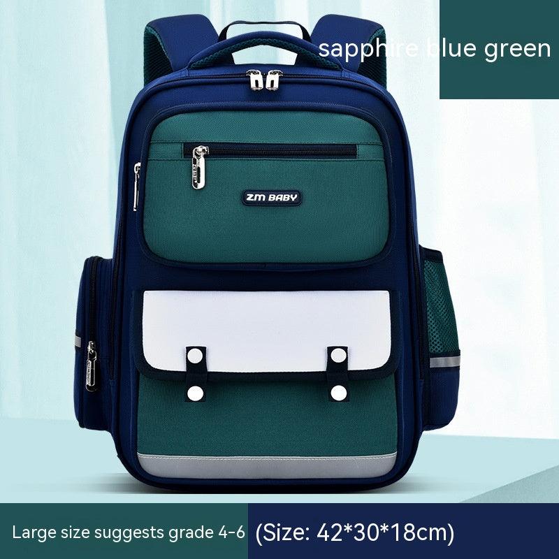 Primary School Student Schoolbag Male Grade 1-3-6 Portable Burden Alleviation Large Capacity Children's Schoolbag Backpack - Nioor