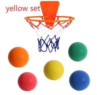 Silent High Density Foam Sports Ball Indoor Mute Basketball Soft Elastic Ball Children Sports Toy Games - Nioor