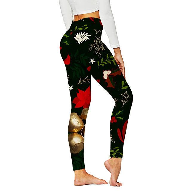 Christmas Pattern Yoga Pants Digital Printed - Nioor