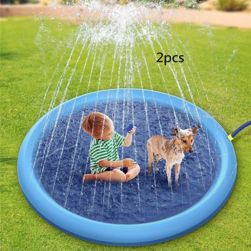 Non-Slip Splash Pad For Kids And Pet Dog Pool Summer Outdoor Water Toys Fun Backyard Fountain Play Mat - Nioor