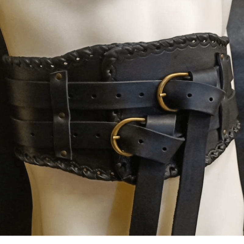 Handmade Armor Belt Medieval Steampunk Dress Up - Nioor