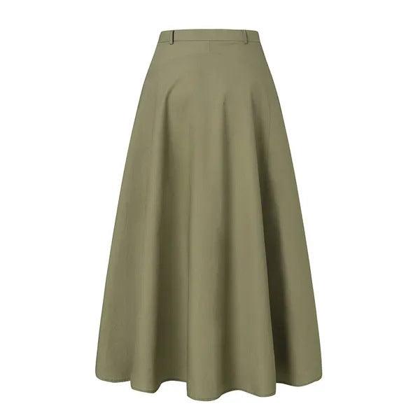 Hot Sale Fashion Ladies All-match Tutu A- Line Skirt High Waist Slimming Plus Size Long Dress - Nioor