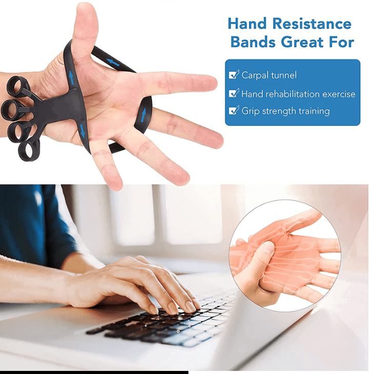 Silicone Grip Device Finger Exercise Stretcher Arthritis Hand Grip Trainer Strengthen Rehabilitation Training To Relieve Pain - Nioor