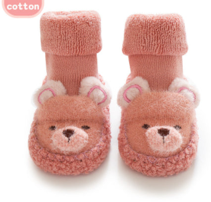 Autumn And Winter Terry Cute Tube Toddler Shoes For Children