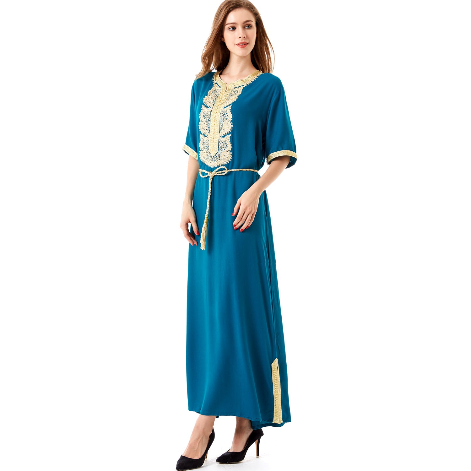 Muslim Women Middle East Arab Robe Long Skirt Dress