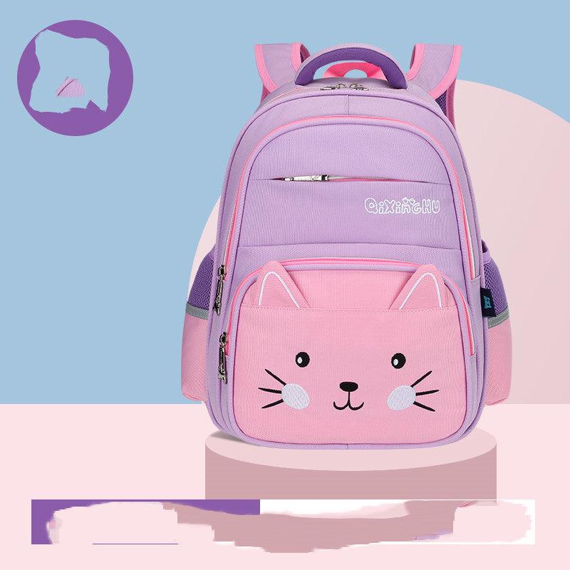 Cute Cartoon Shoulders Baby Lightweight Backpack Elementary School Schoolbag - Nioor