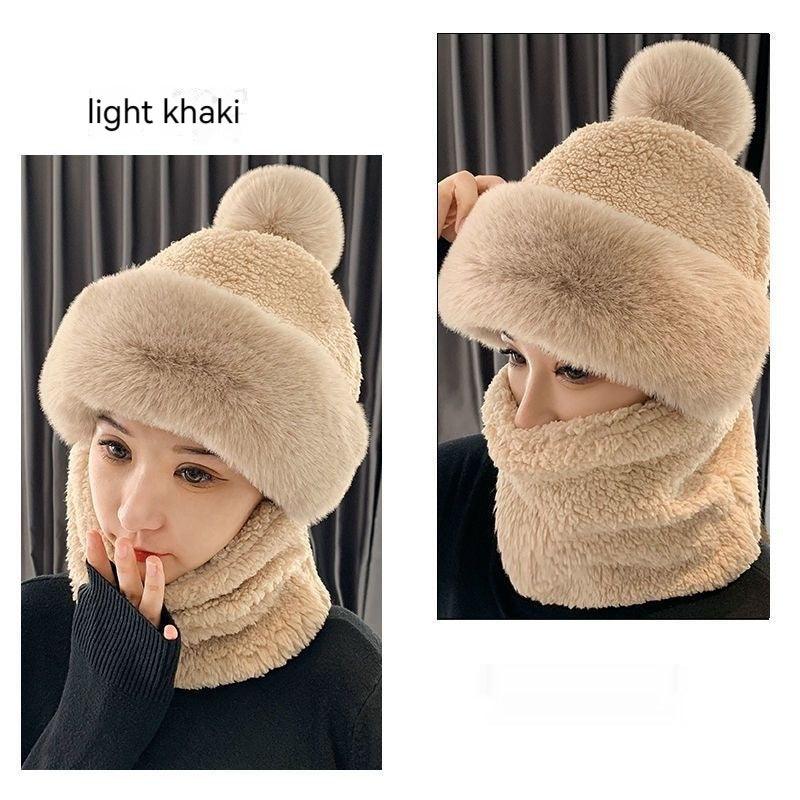 Hat Ear Protection And Wind Protection Outdoor Female Single-layer Fleece-lined - Nioor