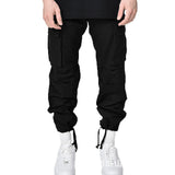 Multi Pocket Six Colors Fashion Casual Men's Cargo Drawstring Loose Pants