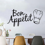 Van Gogh Stickers Kitchen Restaurant Bon Appetit Wall Stickers Creative Chef Hat Decorative Wall Sticker FX1094 - Nioor