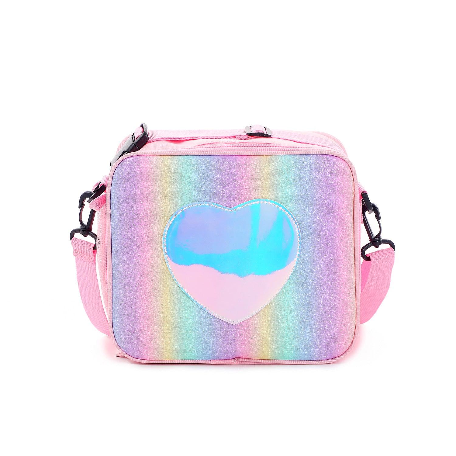 Laser Simple Rainbow Color Insulation Bento Bag - Nioor