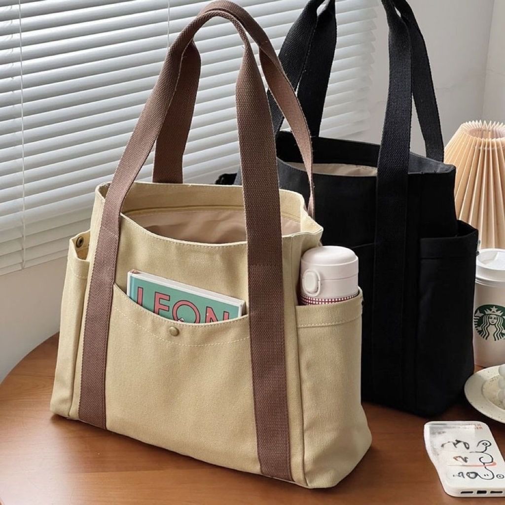 Commuter's All-matching Artistic One-shoulder Canvas Bag