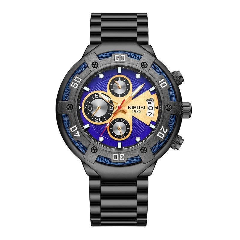 New Multi-functional Men's Watch Fashion Business Quartz Watch - Nioor