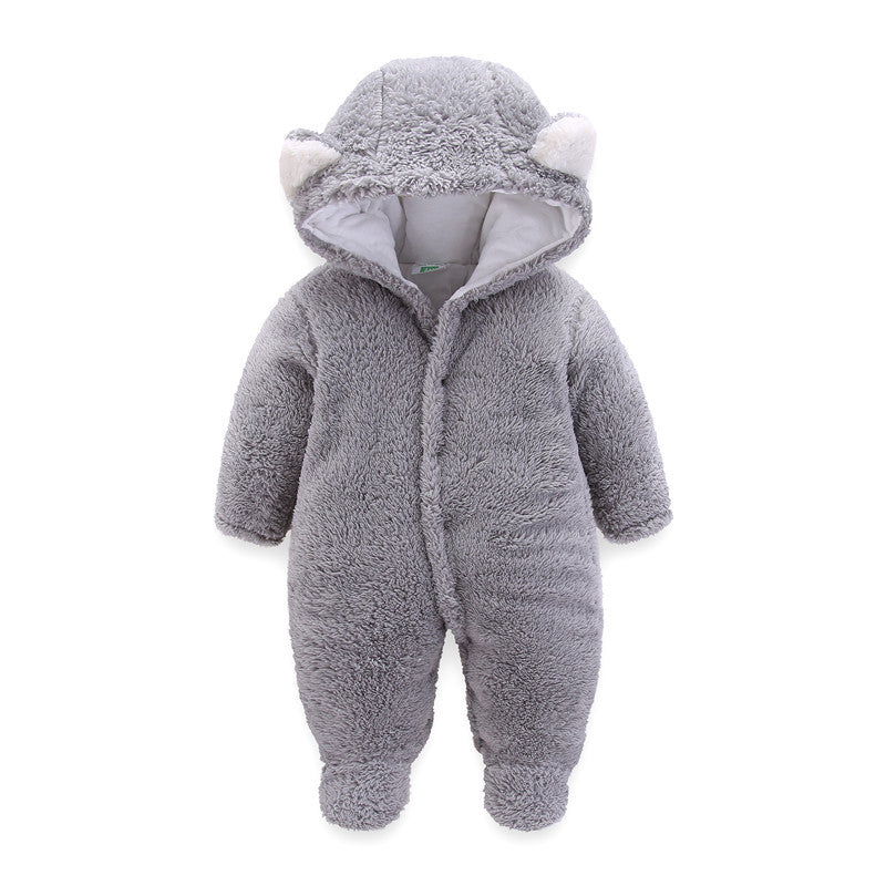 Winter Baby Jumpsuit Newborn Warm Thick Baby Romper