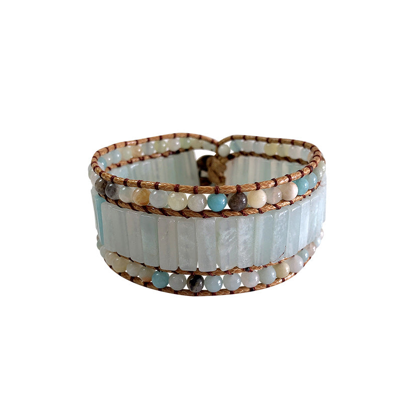 Multi-layer Woven Emperor Stone Beaded Bracelet