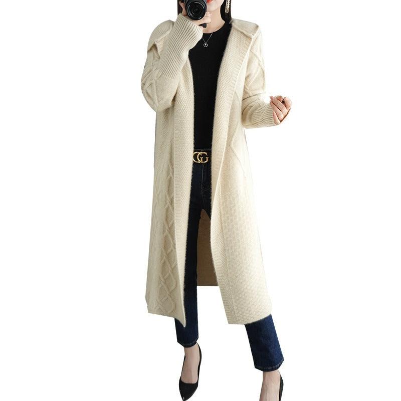 Women's Thick Fleece Hooded Coat - Nioor