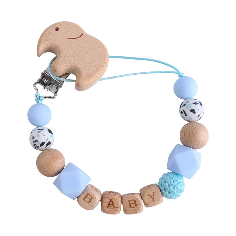 Baby Products Cartoon Animal Beech Pacifier Clip