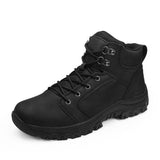 Men's High Top Shock-absorbing Non-slip Outdoor Sports Martin Boots - Nioor