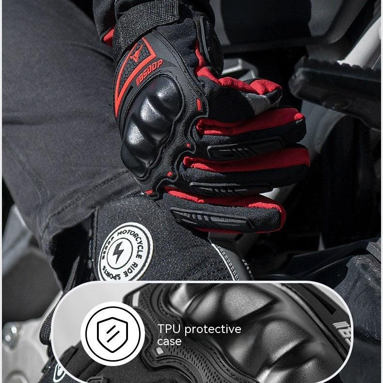 Winter Electric Motorcycle Warm Gloves Drop-resistant Waterproof - Nioor