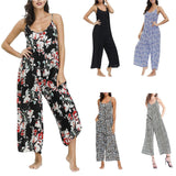 Fashion Sling Pocket Casual Wide Jumpsuit - Nioor