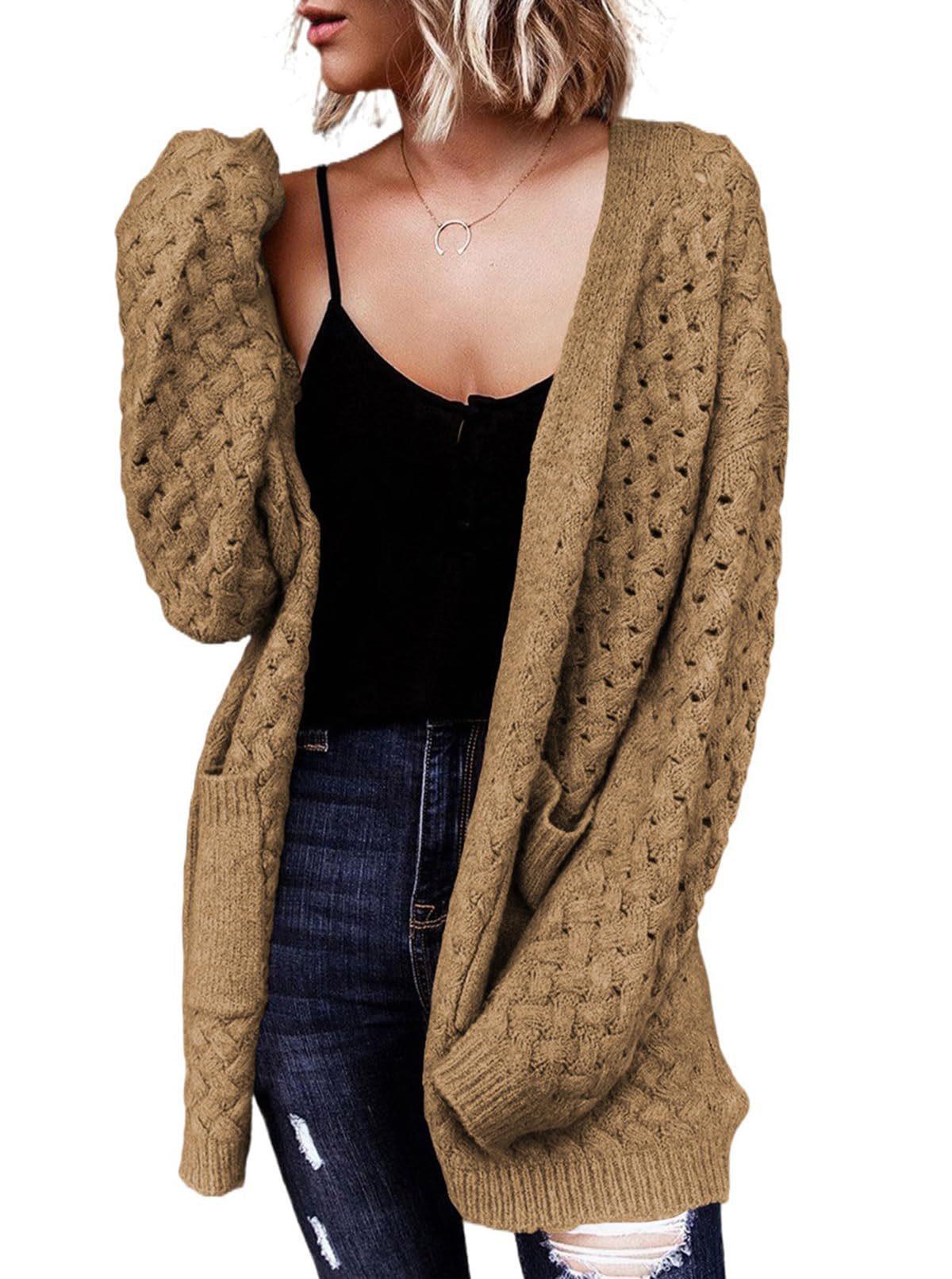 Knitted Cardigan Sweater Coat For Women - Nioor