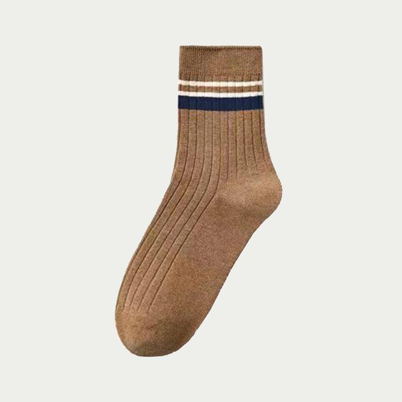 Men's Mid-calf Versatile Korean Style Japanese Style Academic Style Socks - Nioor