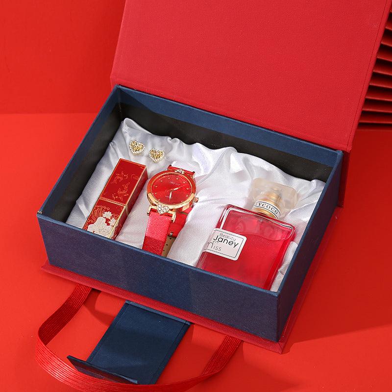 Hand Gift Set Watch Lipstick Perfume Gift Box - Nioor