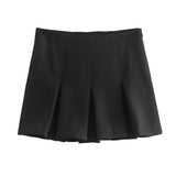 Hot Girl Style Wide Pleated High Waist American Skirt - Nioor