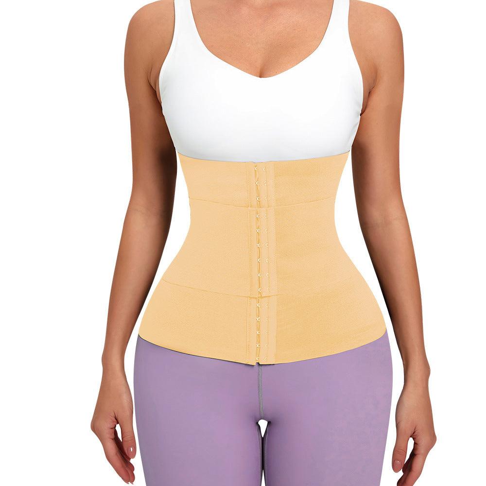 Body Sculpting Strap Breasted Belly Contracting Yoga Waistband - Nioor