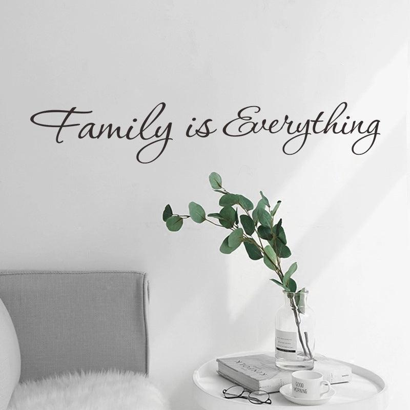 Family Is Everything English Motto Wall Stickers Family Removable Wall Stickers FX1077 - Nioor