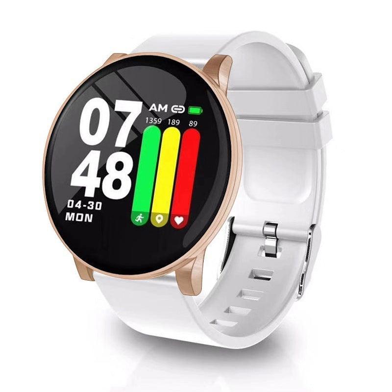 Smart Watch Round Single Point Exercise Pedometer Heart Rate Monitor Smart Bracelet - Nioor