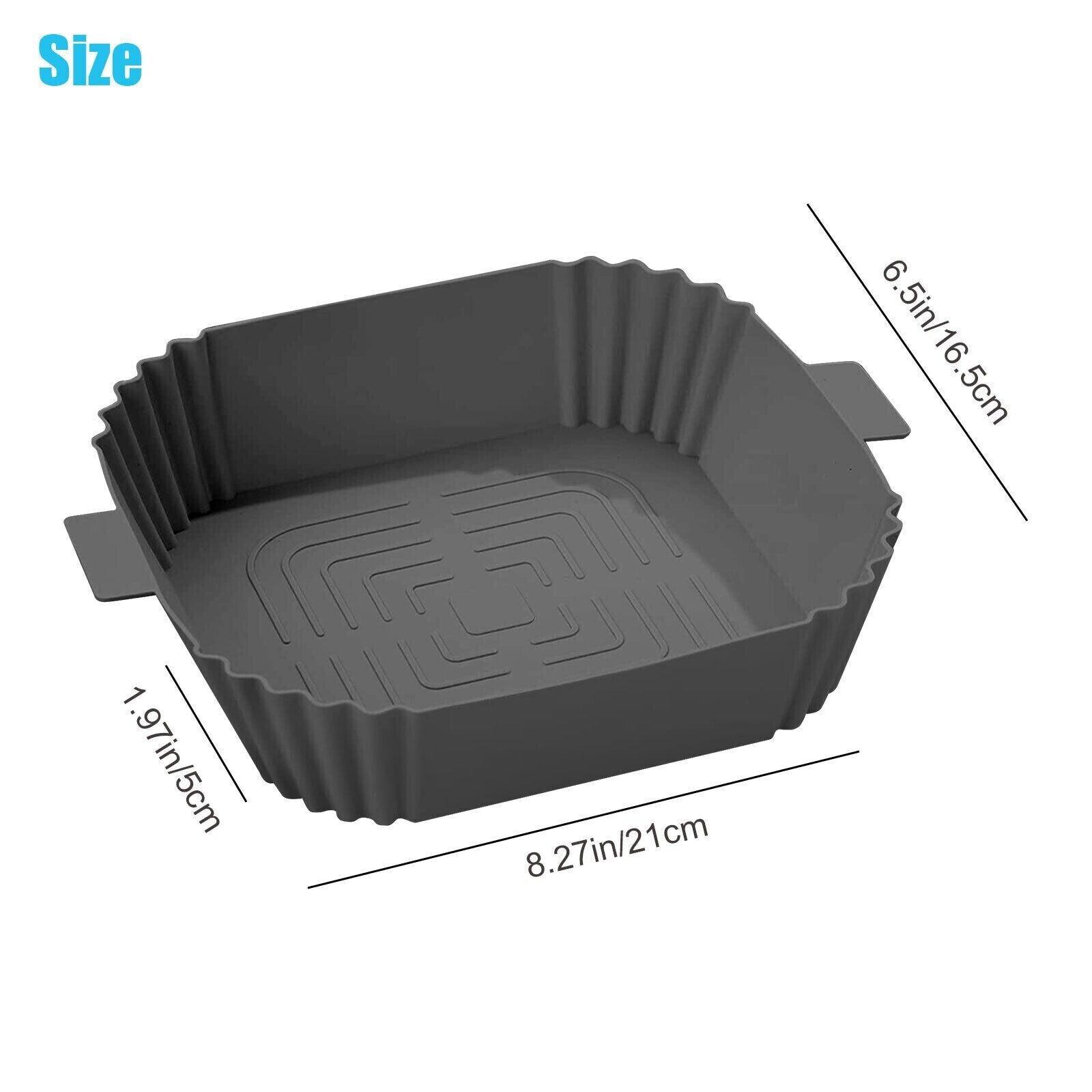 Air Fryer Silicone Pot Basket Liners Non-Stick Safe Oven Baking Tray Accessories - Nioor
