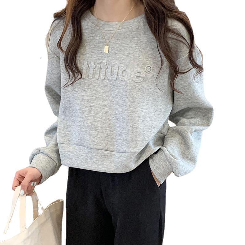 All-match Long-sleeved Sweater Women's Letter Design Sense - Nioor