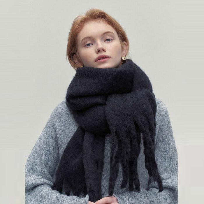 All-match Soft Glutinous Idle Style Thermal Long Scarf - Nioor